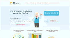 Desktop Screenshot of fr.iqtester.eu
